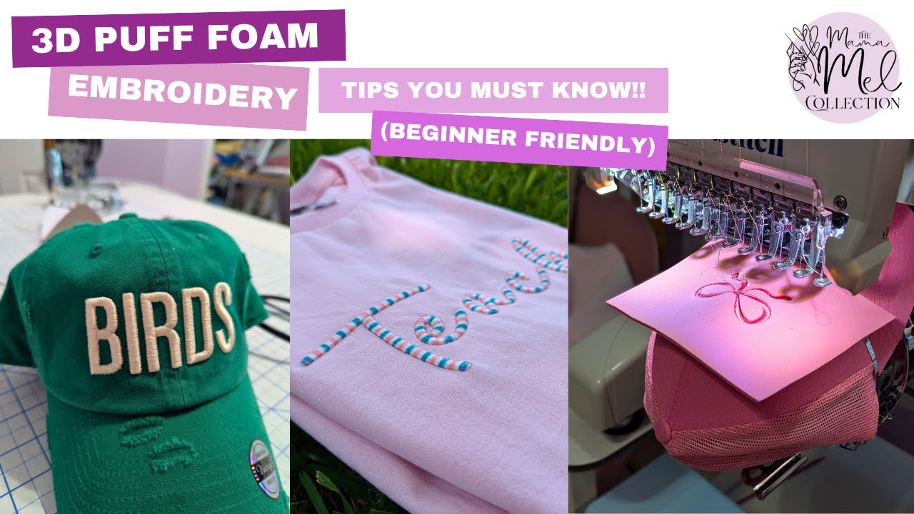 Вышивка 3D-плёнкой Puff Foam — советы, которые вы должны знать (для новичков)!