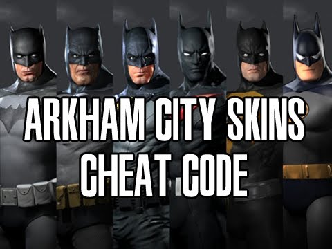 Batman Arkham City - Change DLC Skin Costume Suit Without Completing Campaign Cheat Code - YouTube