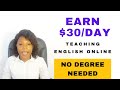 How to make 30day teaching english online beginner 2022  no degree needed native amp