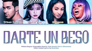 Miniatura del video "Prince Royce Darte Un Beso (CupcakKe Remix) ft. Jennie Kim & Shenseea Color Coded Lyrics Eng/Spanish"