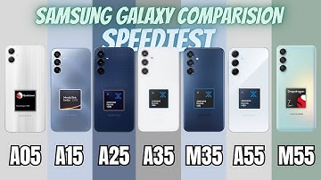 Samsung A05 vs A15 vs A25 vs A35 vs A55 vs M35 vs M55 | Speedtest & Camera Comparison