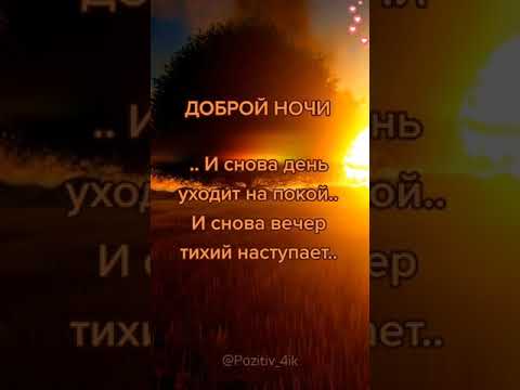 Доброй ночи и сладких снов!