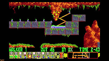 Lemmings (1991) - Mayhem - Level 06 - One way or another