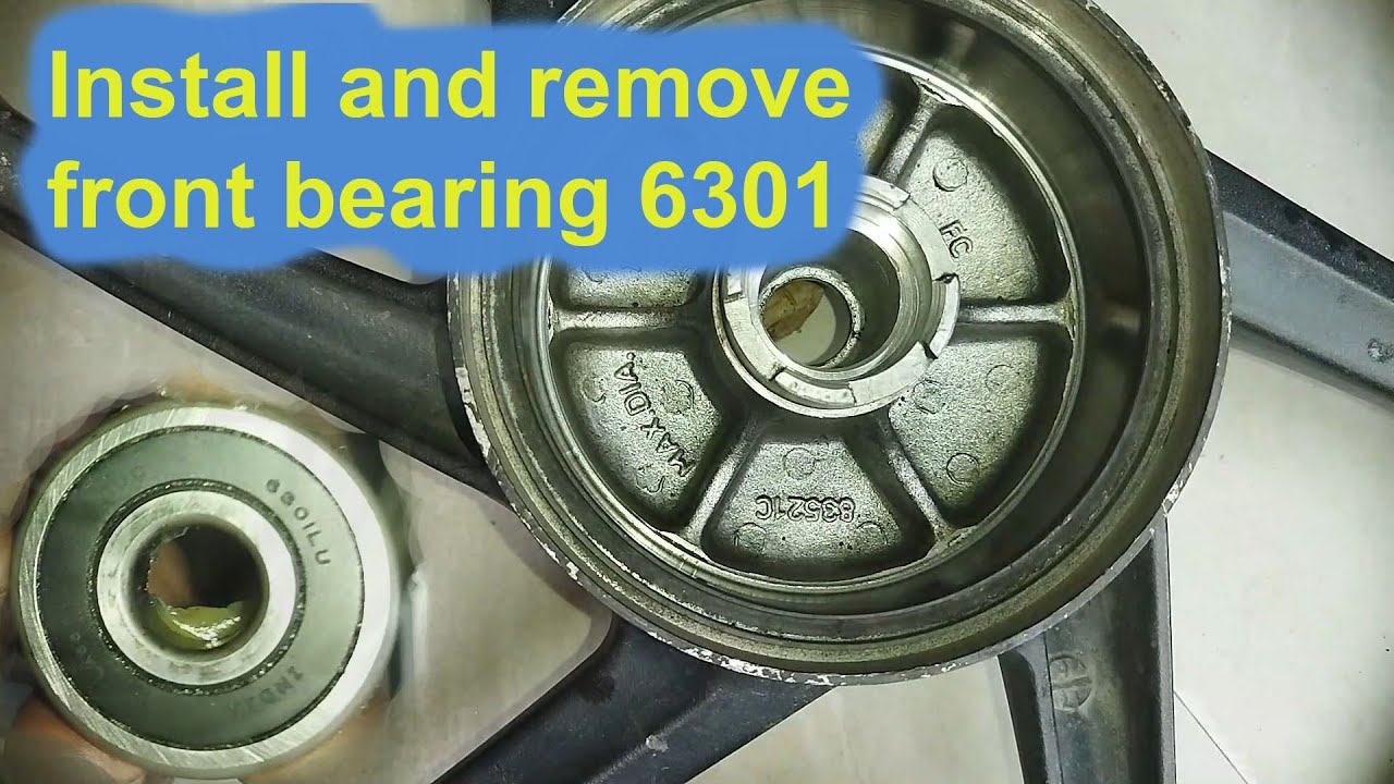 how to remove and install front wheel bearing (6301) | BikeDissection ...