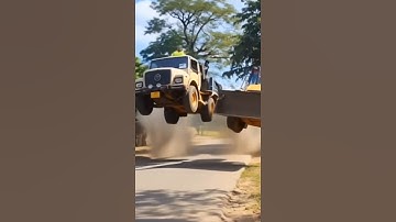 JCB Dumper flying #dkgvideo1 #automobile #tractorvideo #ai #jcbvideo #youtubeshorts #shorts #jcb