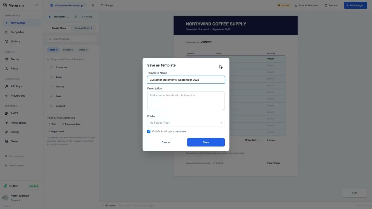 Watch the video: Mail Merge with PDF Attachments — Email Each Customer Their Own Statement from Excel