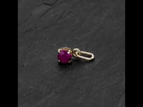 Video: Auksinis pakabukas su Rubinu "Passion 6"