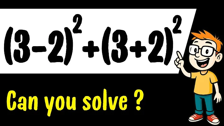 Can You Solve This? (3-2)²+(3+2)²  🧠 Looks Easy…