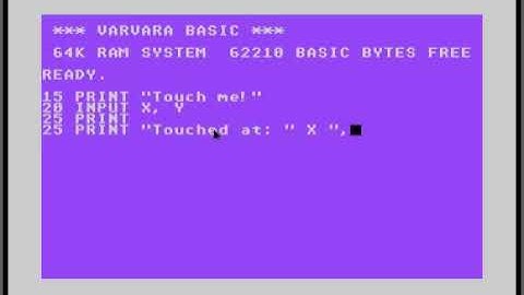 TinyBASIC - Mouse Input