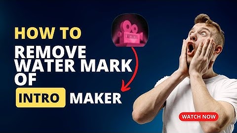 How to remove intro maker water mark ||easy trick INTRO MAKER  @GameIntrosFinales