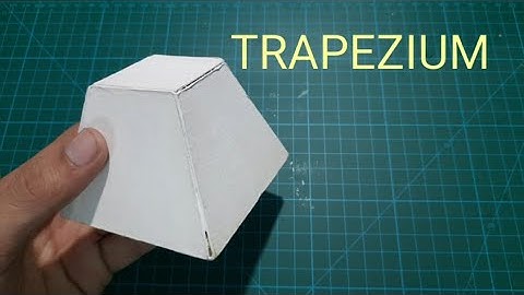 How to make a trapezium with mount board or cardboard/ easyway to make trapezium #6 shapes