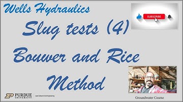Wells: Slug tests (4): Bouwer and Rice Method