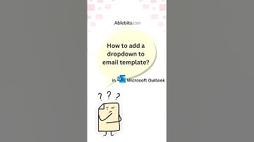 How to create drop-down list in email template in #outlook