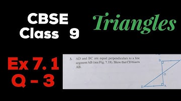 CBSE Class 9 (UPDATED) Ch -7 TRIANGLES Ex 7.1 Q-3 /Page 93 in malayalam/ Learn And Score