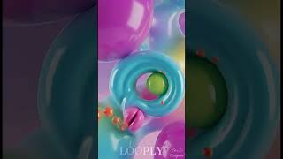 mpossible To Catch 🔁   LOOPLY Studio Original #colorillusion #relaxing #satisfying