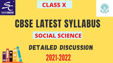 CLASS-10| social science| CBSE Latest Syllabus 2021-2022 | Sanjay Classes