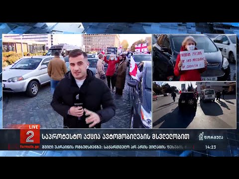 საპროტესტო აქცია ავტომობილების მსვლელობით