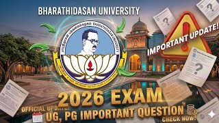 Bharathidasan University Distance Education 2026 Exam Important Question l UG PG Important Question screenshot 5