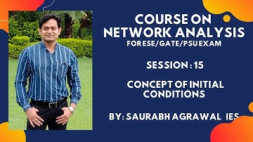 #NETWORKANALYSIS SESSION 15 : CONCEPT OF INITIAL CONDITIONS (RC CIRCUIT ANALYSIS)