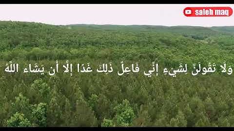وَلَا تَقُولَنَّ لِشَيْءٍ إِنِّي فَاعِلٌ ذَلِكَ غَدًا تلاوة محمد المنشاوي