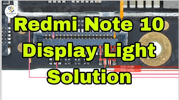 Redmi Note 10 Display Light Problem Solution redmi note 10 display LCD Light jumper ways