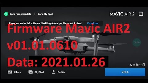 New Mavic Air 2 firmware update v01.01.0610 - Mavic Air 2