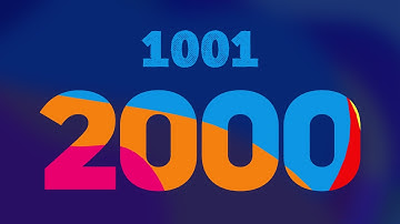 ClevKid | Counting 1001-2000 | Learn to count to 2000 Numbers for Kids, Toddlers & Preschool