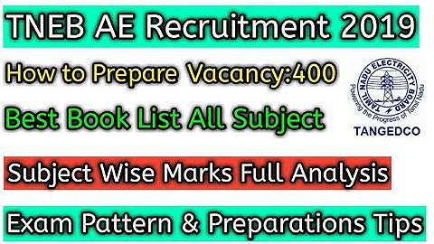 How to prepare TNEB Assistant Engineer | ECE & EEE Important Subject Wise Marks Analysis|Best Book