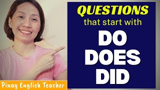 DO, DOES, DID || Forming Questions Using Do, Does, and Did