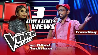 Harith Wijeratne - Hemin Sare Piya Wida (හෙමින් සෑරේ) | Blind Auditions | The Voice Sri Lanka