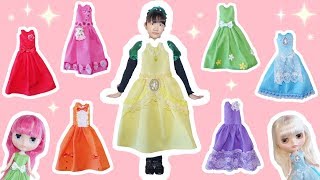 ★ブライスの「色レインボードレス作り」★Blythe's Rainbow Dress★