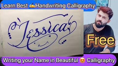 Jessica Name Signature Calligraphy | How to Draw |  #mybloopers #asmr #shorts #tiktok #jessica