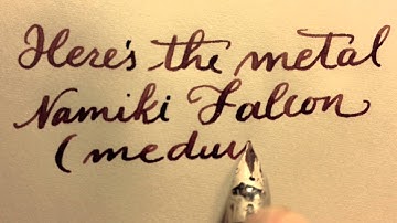 Namiki Falcon: Metal Body With Medium Nib