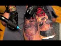 اجرای تتو جن هایپر رئال : tattoo real portrait