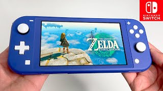 Switch LITE Zelda Tears of the Kingdom Gameplay