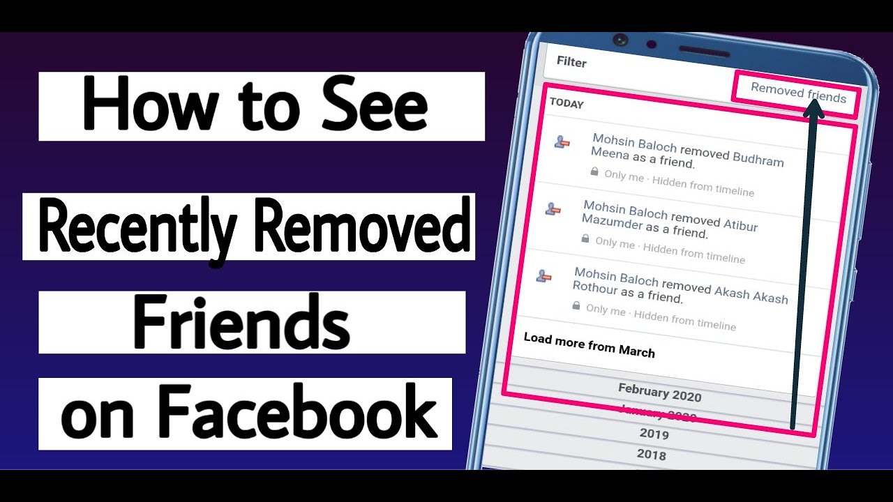 How to check recently removed Friends on Facebook - 29 - YouTube