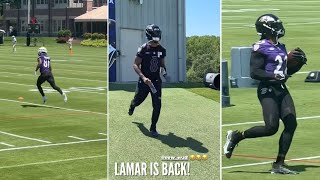 Lamar Jackson + Derrick Henry (SCARY BACKFIELD) 😳 First LOOK 👀 Ravens OTA Highlights