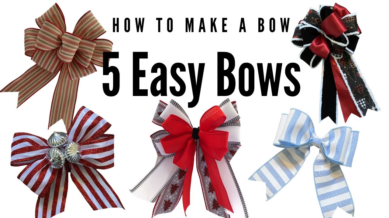 6 different bow making tutorials we think you'll love too!  #howtomakewreaths #decoexchange #bows #crafting #diy