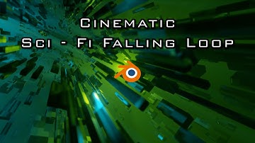 Falling Through a Cinematic Sci Fi Environment Loop - Blender Tutorial
