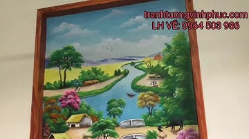 VẼ TRANH ĐỒNG QUÊ 3D TẠI TÂN PHÚ - PHỔ YÊN - THÁI NGUYÊN 0964 503 986
