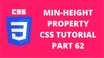 Min Height Property CSS | CSS Tutorial Part 62