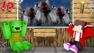 Minecraft but Every Night is Attacked by Ghosts  Maizen JJ and Mikey