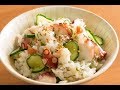 「タコときゅうりと梅の混ぜご飯」の作り方