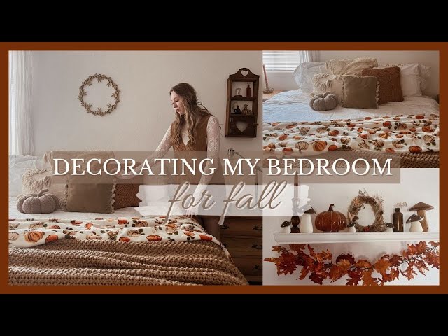 DECORATING MY BEDROOM FOR AUTUMN | simple fall touches ???? - YouTube
