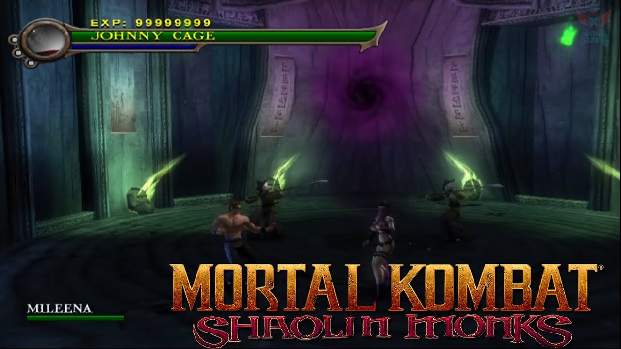 Boss Johnny Cage + Johnny Cage Normal VS Mileena | Mortal Kombat Shaolin Monks