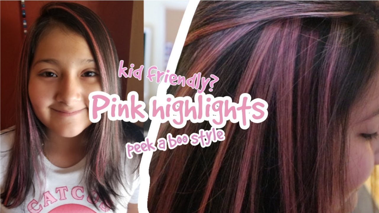 Easy pink highlights on dark hair - thptnganamst.edu.vn