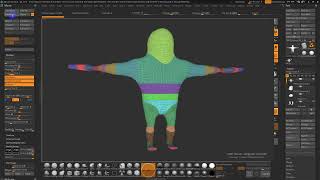Mastering Sushi Rigs in ZBrush: Low Poly Renders & Wireframe Techniques