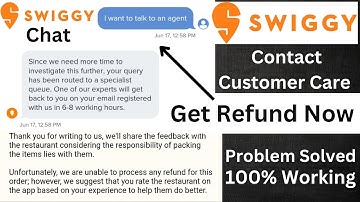 Swiggy Customer Care - Swiggy Refund - Swiggy