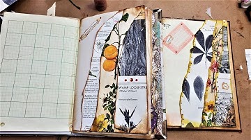 Junk Journal Page Layout Ideas Ep4 Three Torn Tucks! Easy Journal Page Tutorial! The Paper Outpost !