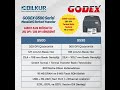 Godex G500 Serisi Barkod Yazıcılar G500 / G530 #bilkurbilgisayar #godex #barkodyazıcı #etiketyazıcı